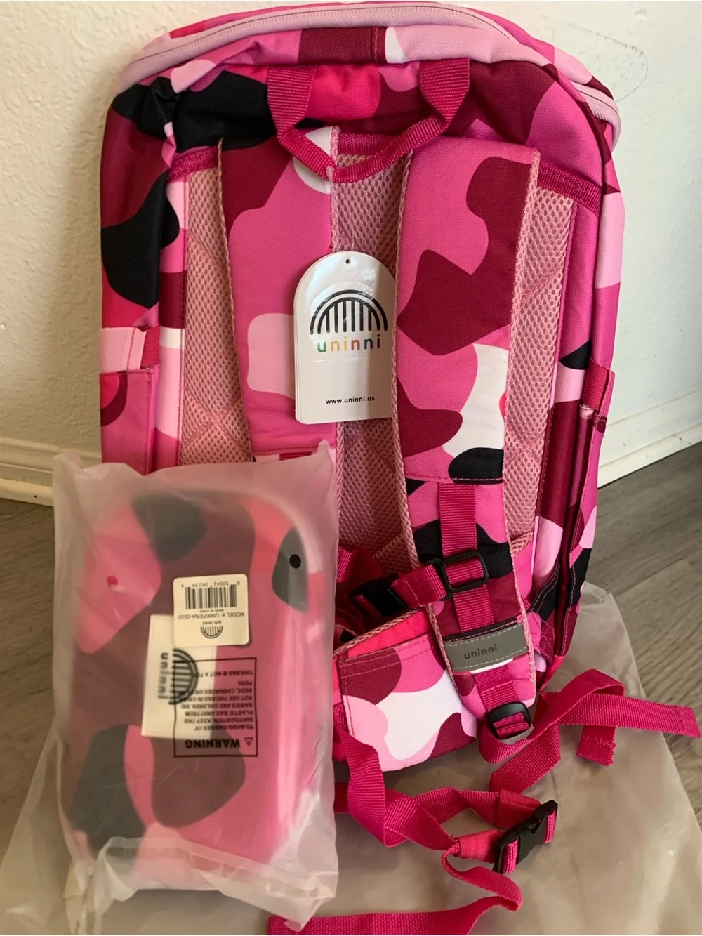 Kids Pink Camo Backpack - Durable School Bag